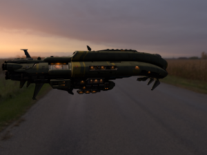 crusader spaceship 3D Model