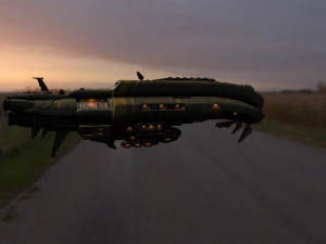 crusader spaceship 3D Model