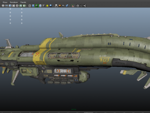 crusader spaceship 3D Model