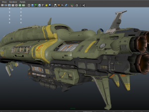 crusader spaceship 3D Model