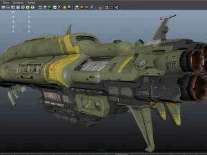 crusader spaceship 3D Model