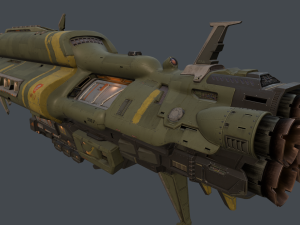 crusader spaceship 3D Model