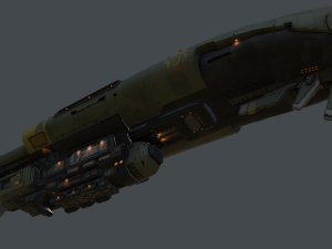 crusader spaceship 3D Model