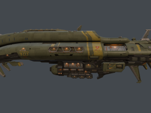 crusader spaceship 3D Model