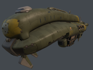 crusader spaceship 3D Model