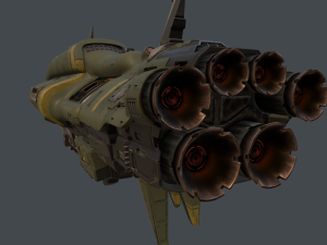 crusader spaceship 3D Model