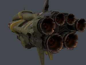 crusader spaceship 3D Model