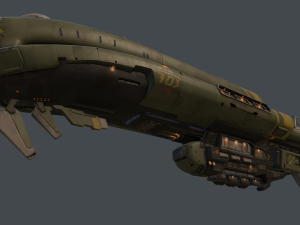 crusader spaceship 3D Model