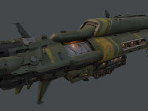 crusader spaceship 3D Model