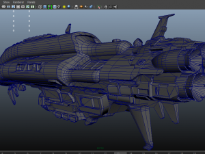 crusader spaceship 3D Model
