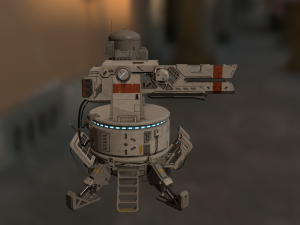 mega turret 3D 모델