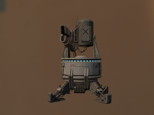 mega turret 3D 모델