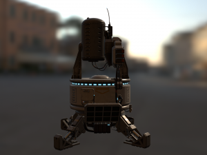 mega turret 3D 모델