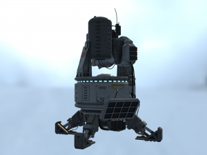 mega turret 3D 모델