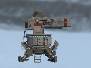 mega turret 3D 모델