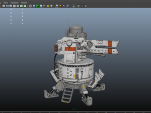 mega turret 3D 모델