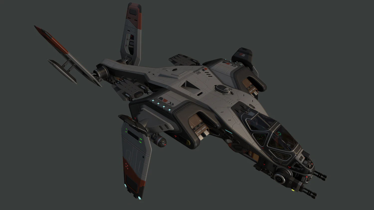 phantom aircraft 3D Model .c4d .max .obj .3ds .fbx .stl .blend 