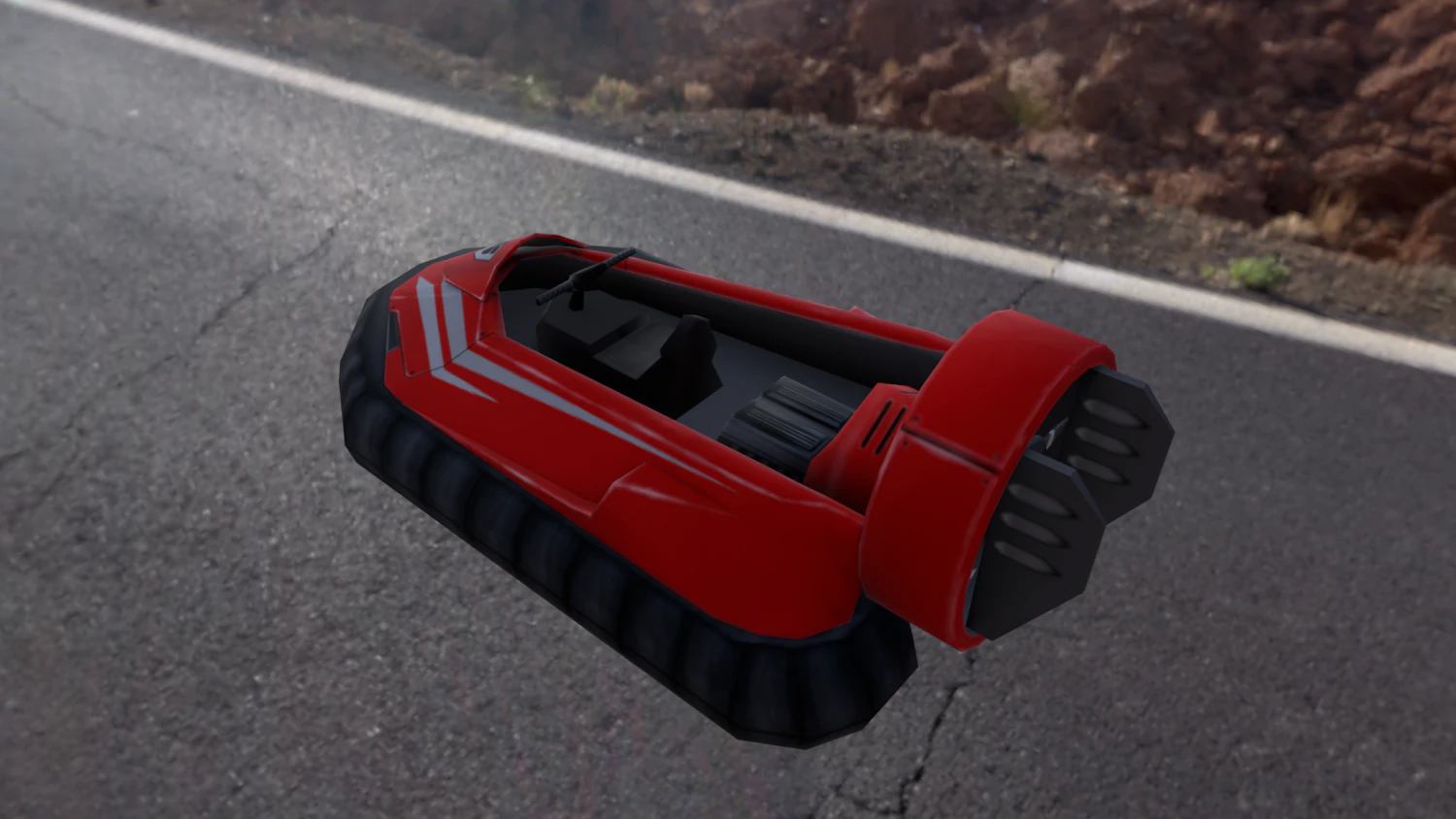 hovercraft 3D Model .c4d .max .obj .3ds .fbx .stl .blend 