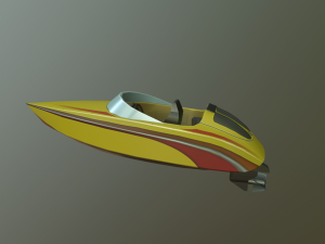 speed boat 3D मॉडल