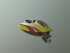speed boat 3D Model