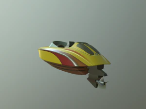 lancha Modelo 3D