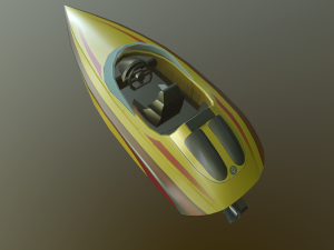 speed boat 3D Model
