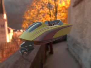 lancha Modelo 3D