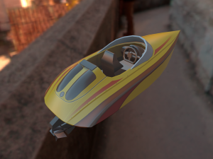 speed boat 3D Model