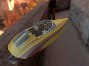 speed boat 3D Model