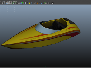 speed boat 3D Model