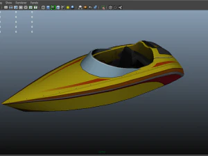 lancha Modelo 3D