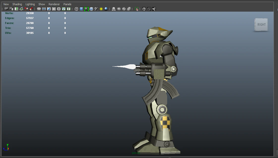 robot 3D Model .c4d .max .obj .3ds .fbx .stl .blend 