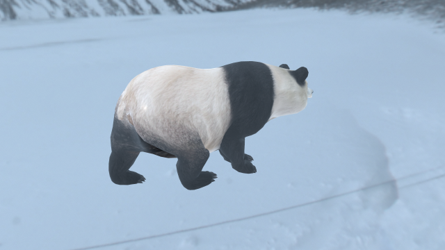 panda 3D Model .c4d .max .obj .3ds .fbx .stl .blend 
