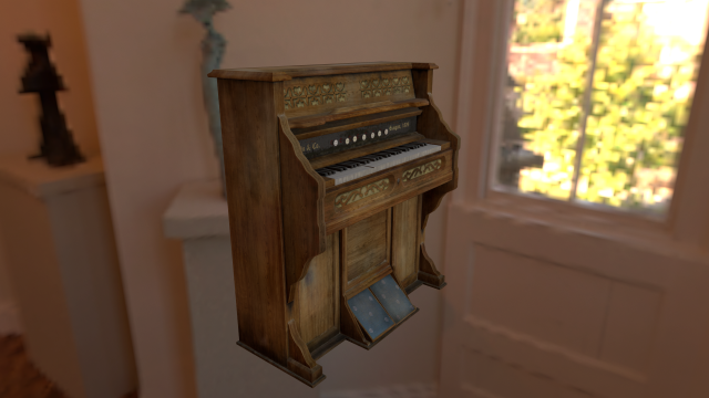 organ by wood 3D मॉडल .c4d .max .obj .3ds .fbx .stl .blend 