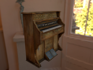 organ by wood Model 3D