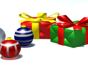 christmas decorations pack 1 3D Model