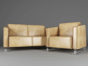 divano e poltrona Modello 3D