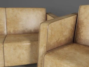 sofa and armchair 3D Model