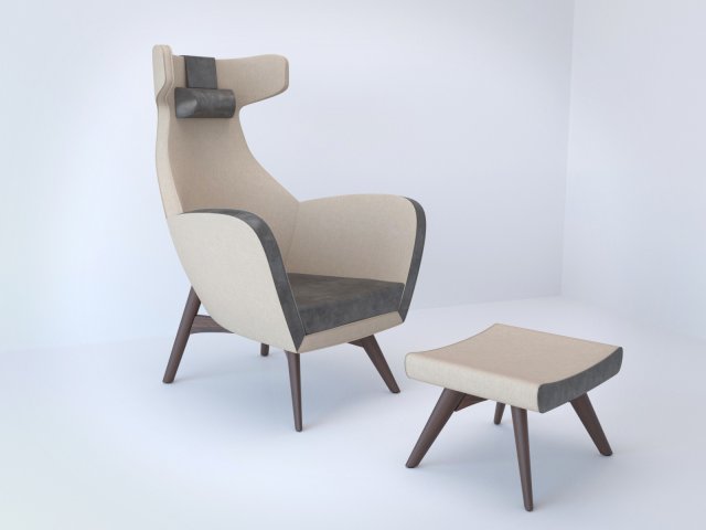 relax armchair Modèle 3D .c4d .max .obj .3ds .fbx .stl .blend 