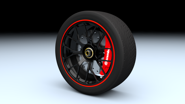 racing wheel 3D 模型 .c4d .max .obj .3ds .fbx .stl .blend 