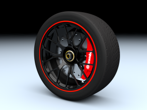 racing wheel 3D Model