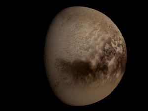 pluton realistic 3D Model