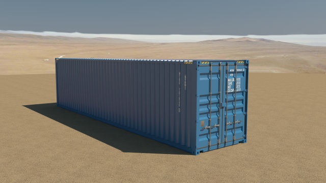 40ft container 3Dモデル .c4d .max .obj .3ds .fbx .stl .blend 