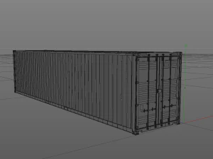 40ft container 3D Model