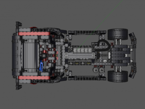 lego technic - race truck 8041 3D 모델