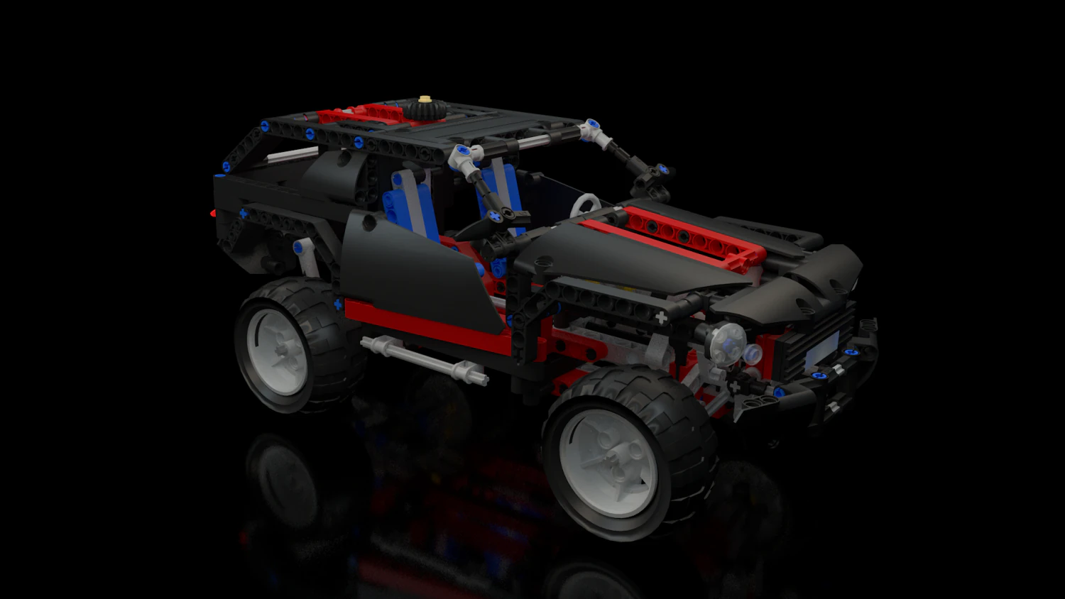 lego technic - extreme cruiser 8081 3D Model .c4d .max .obj .3ds .fbx .stl .blend