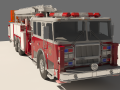 rescue fire truck Model 3D