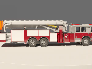 rescue fire truck 3D Model