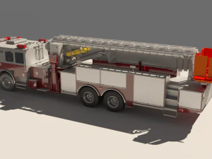 rescue fire truck 3D Model
