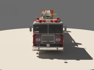 rescue fire truck Model 3D